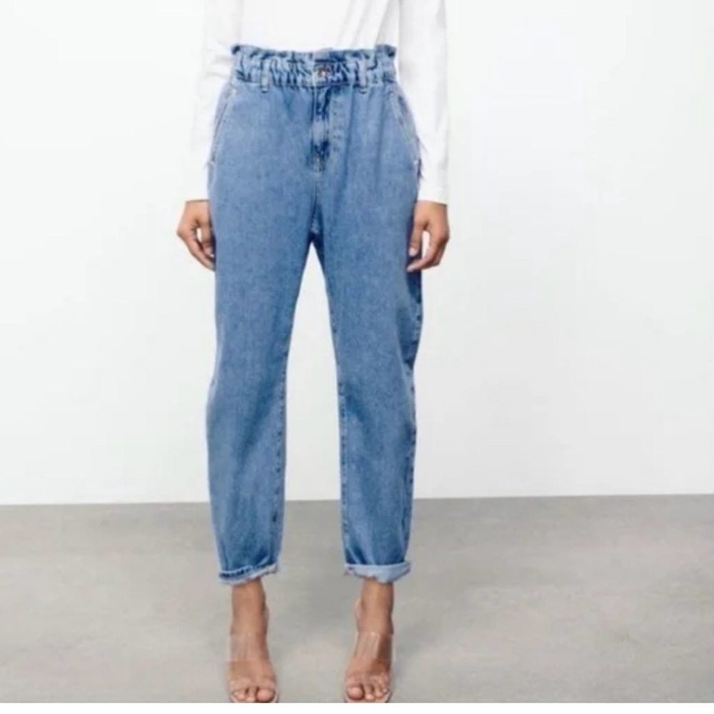 Zara Women's High Rise Blue Jeans